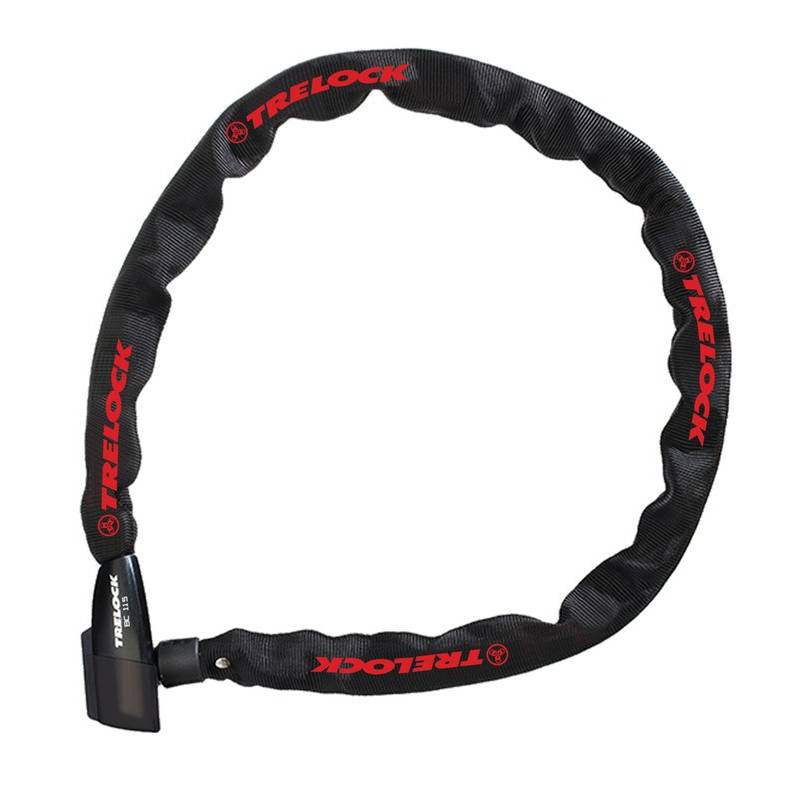 Trelock 8004424 Kettenschloss 110cm, Ø 4mm BC 115/110/4, ohne Halter, schwarz
