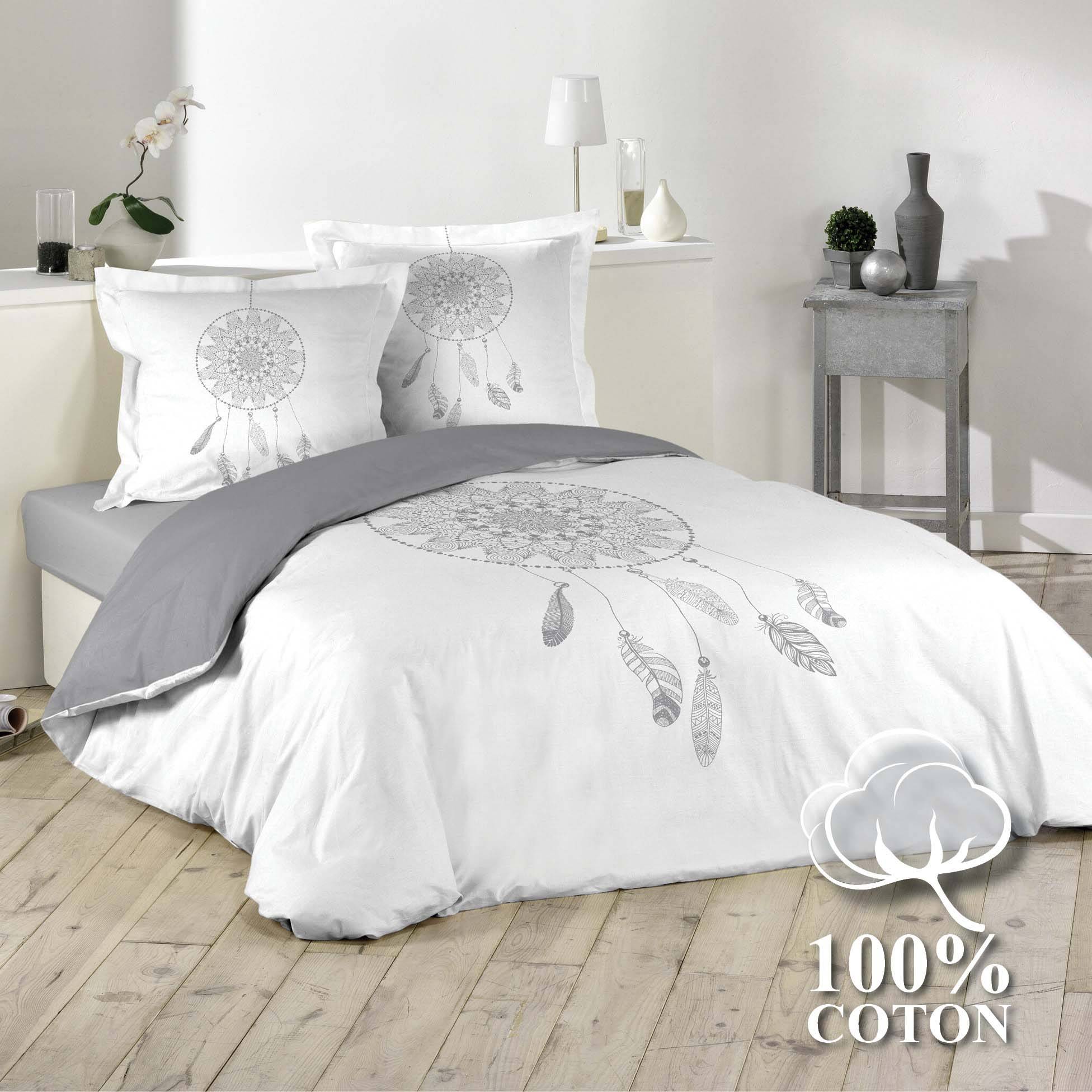 3tlg. Bettwäsche Baumwolle 240 x 220 cm