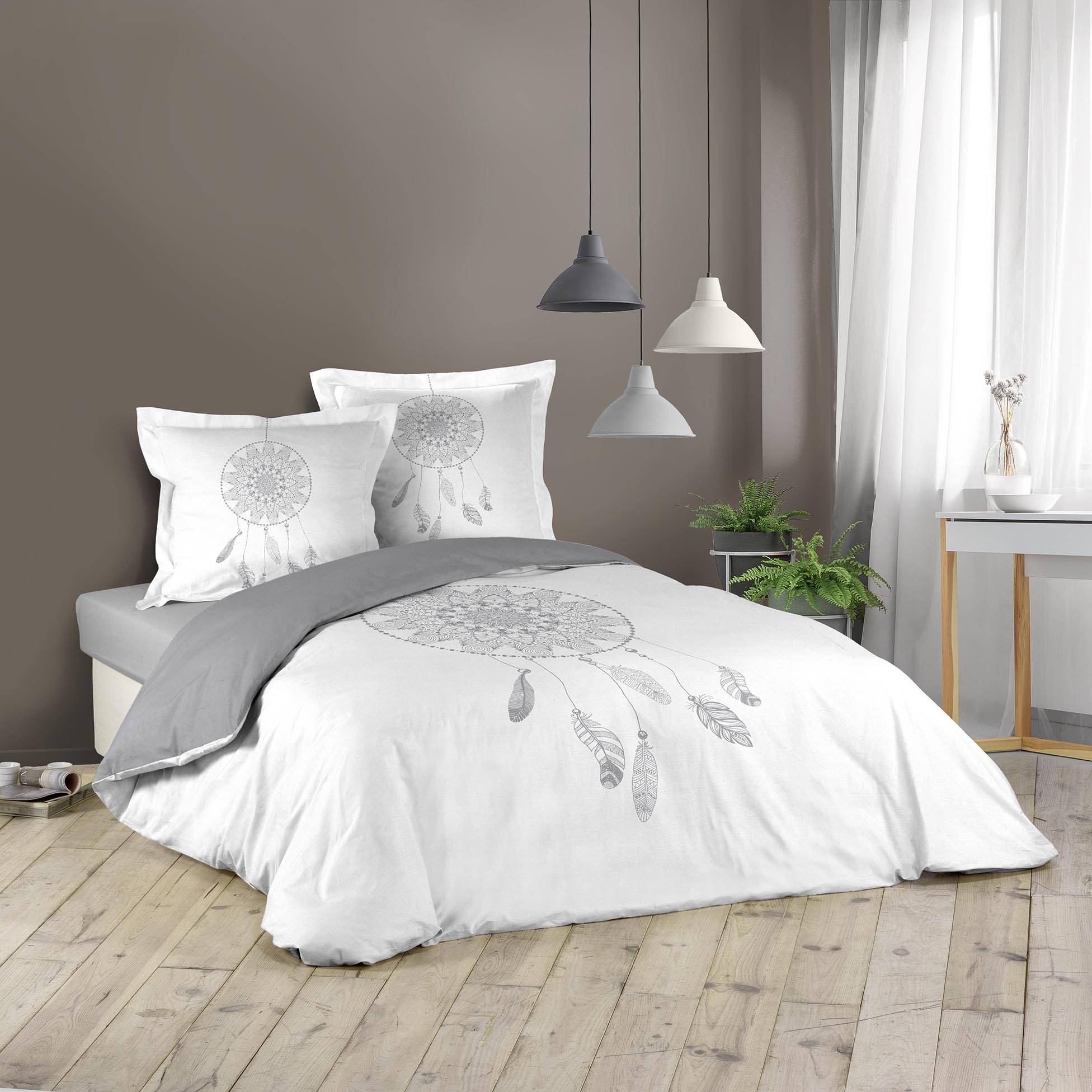 3tlg. Bettwäsche Baumwolle 240 x 220 cm