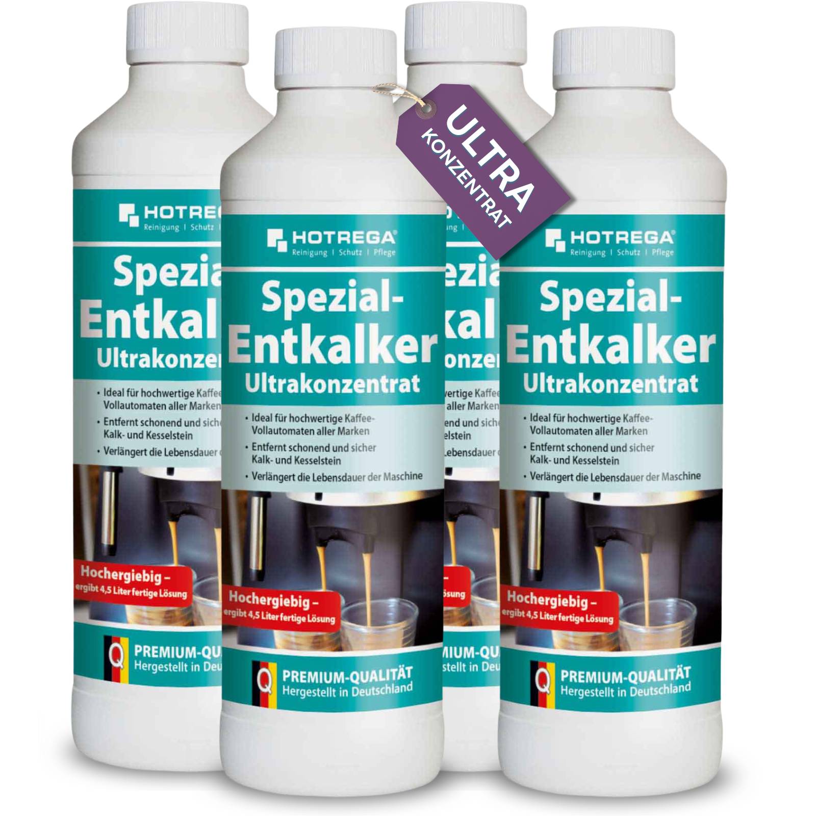 HOTREGA Spezial Entkalker Ultrakonzentrat Sets - Menge:4