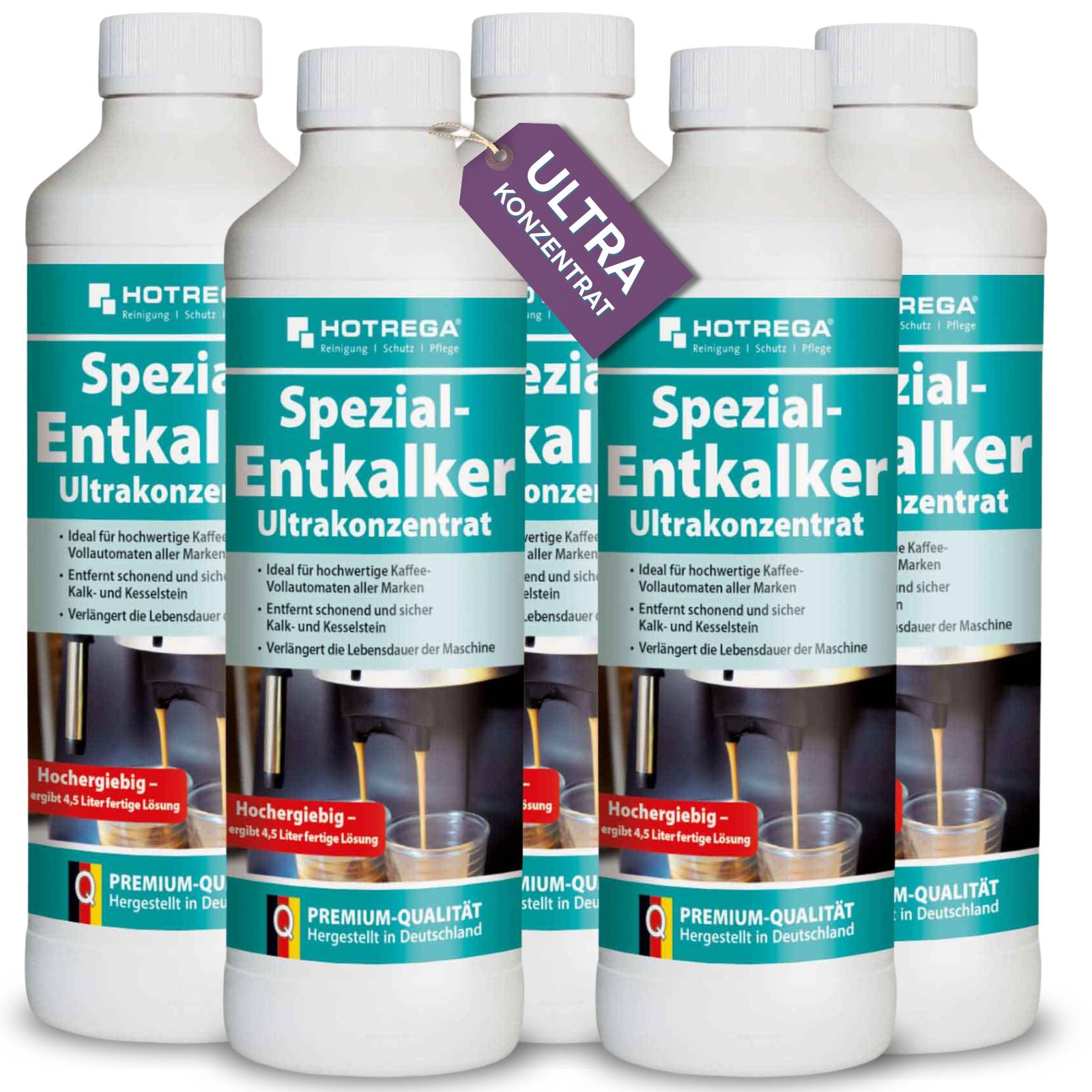 HOTREGA Spezial Entkalker Ultrakonzentrat Sets - Menge:5