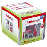 Fischer DUOPOWER 14 x 70, Spreizdübel, Beton, Metall, Grau, 70 mm, 1,4 cm