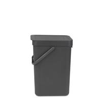 Brabantia 109805, 12 l, Rechteckig, Grau, Manuell, 200 mm, 249 mm