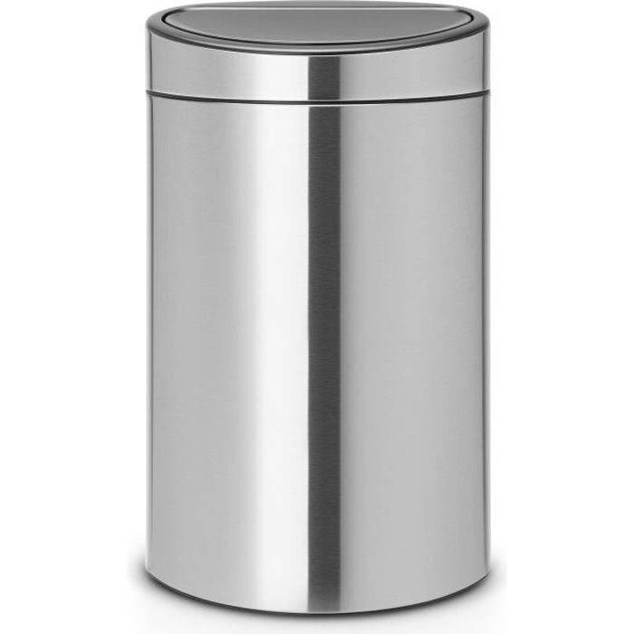 BRABANTIA Touch Bin Abfallbehälter - Mattstahl - 40L