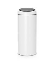 Brabantia Touch Bin - 30L - 30 l - Rund - Kunststoff - Edelstahl - Weiß - Manuel
