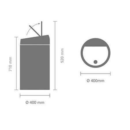 Brabantia ist 60L Schwarz M
