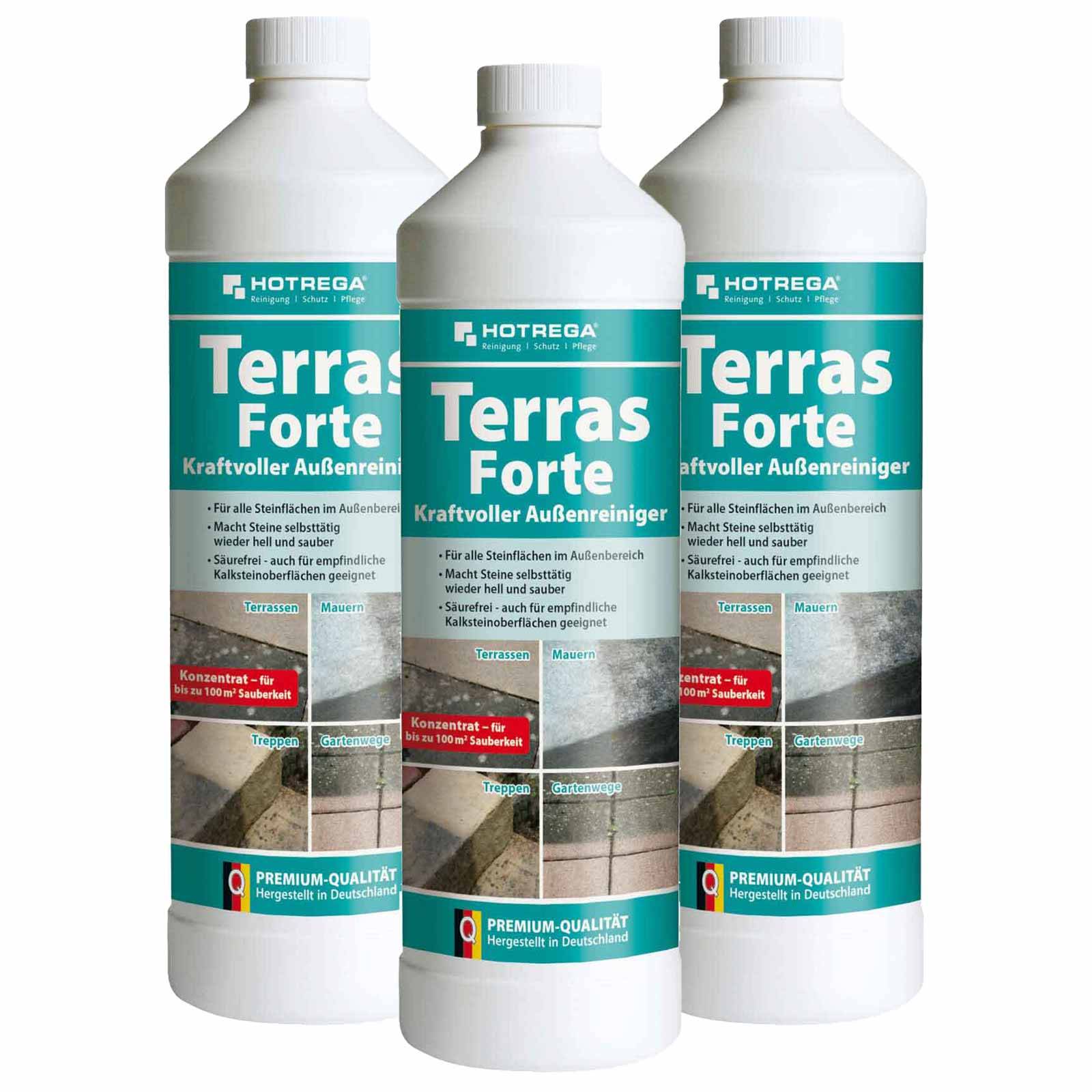 HOTREGA Terras Forte Kraftvoller Außenreiniger Konzentrat Sets - Menge:3