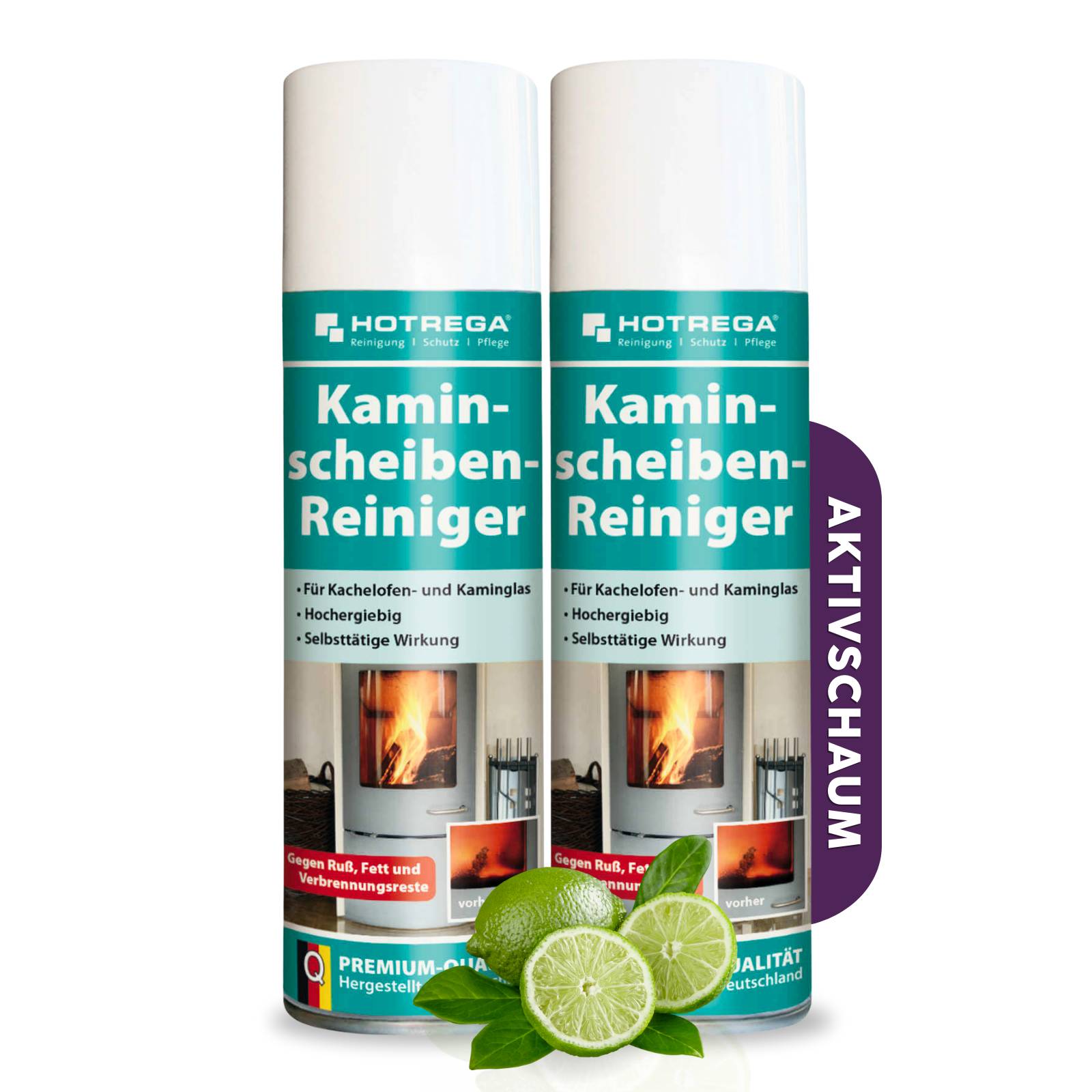 HOTREGA Kaminscheiben Reiniger Sets - Menge:2