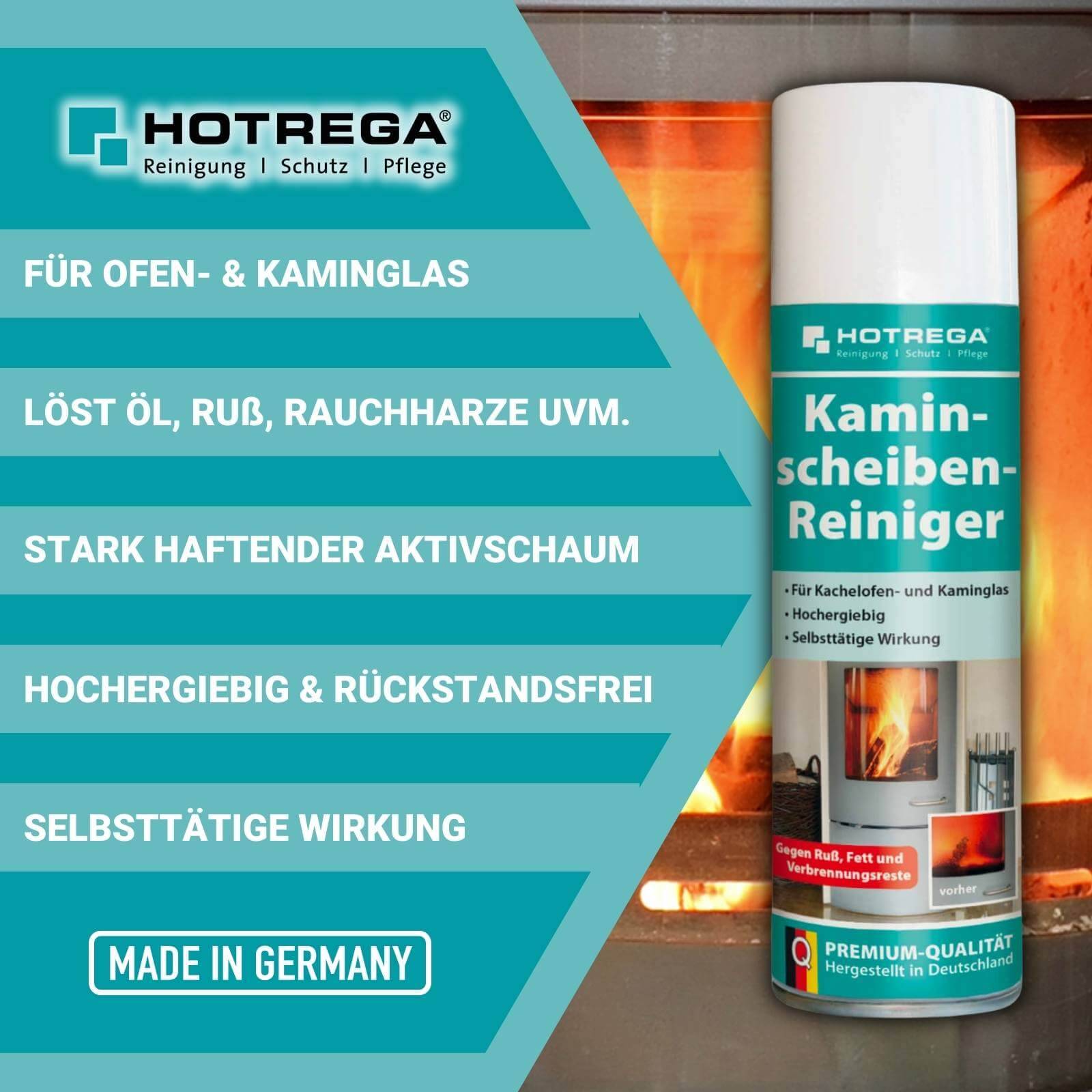 HOTREGA Kaminscheiben Reiniger 12x 300 ml