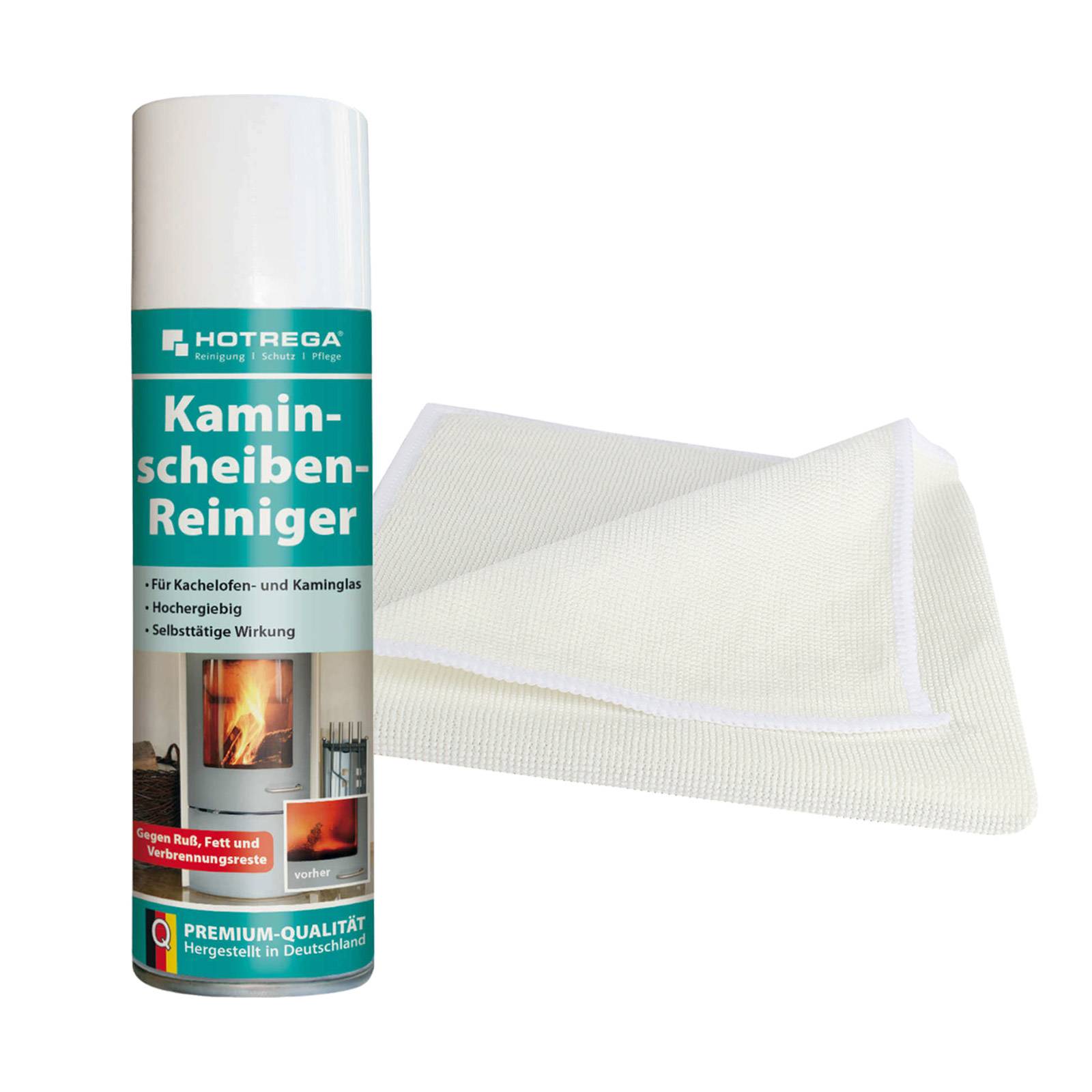HOTREGA Kaminscheiben Reiniger 300 ml inkl. Microfasertuch