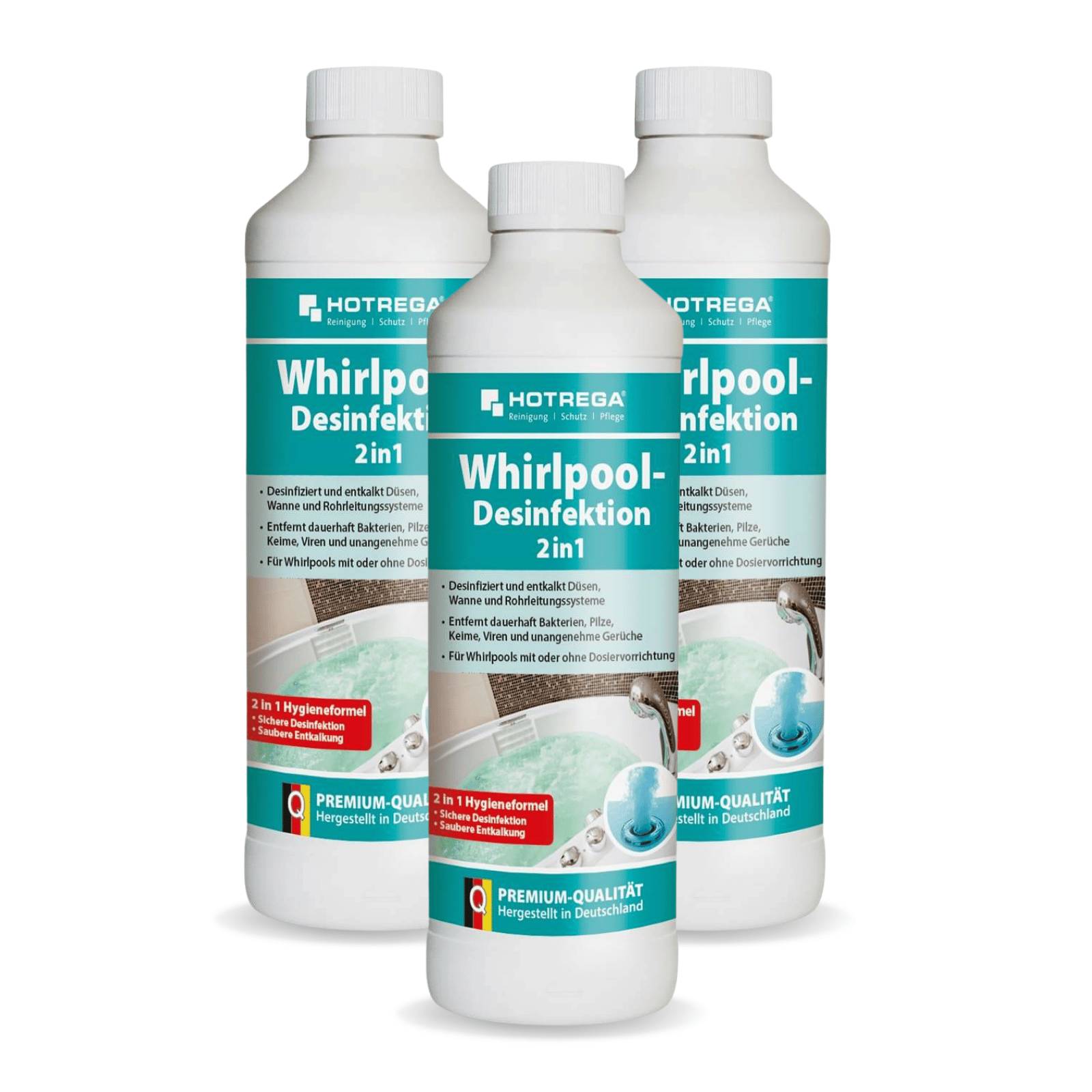 HOTREGA Whirlpool Desinfektion 2in1 Konzentrat Sets - Menge:3