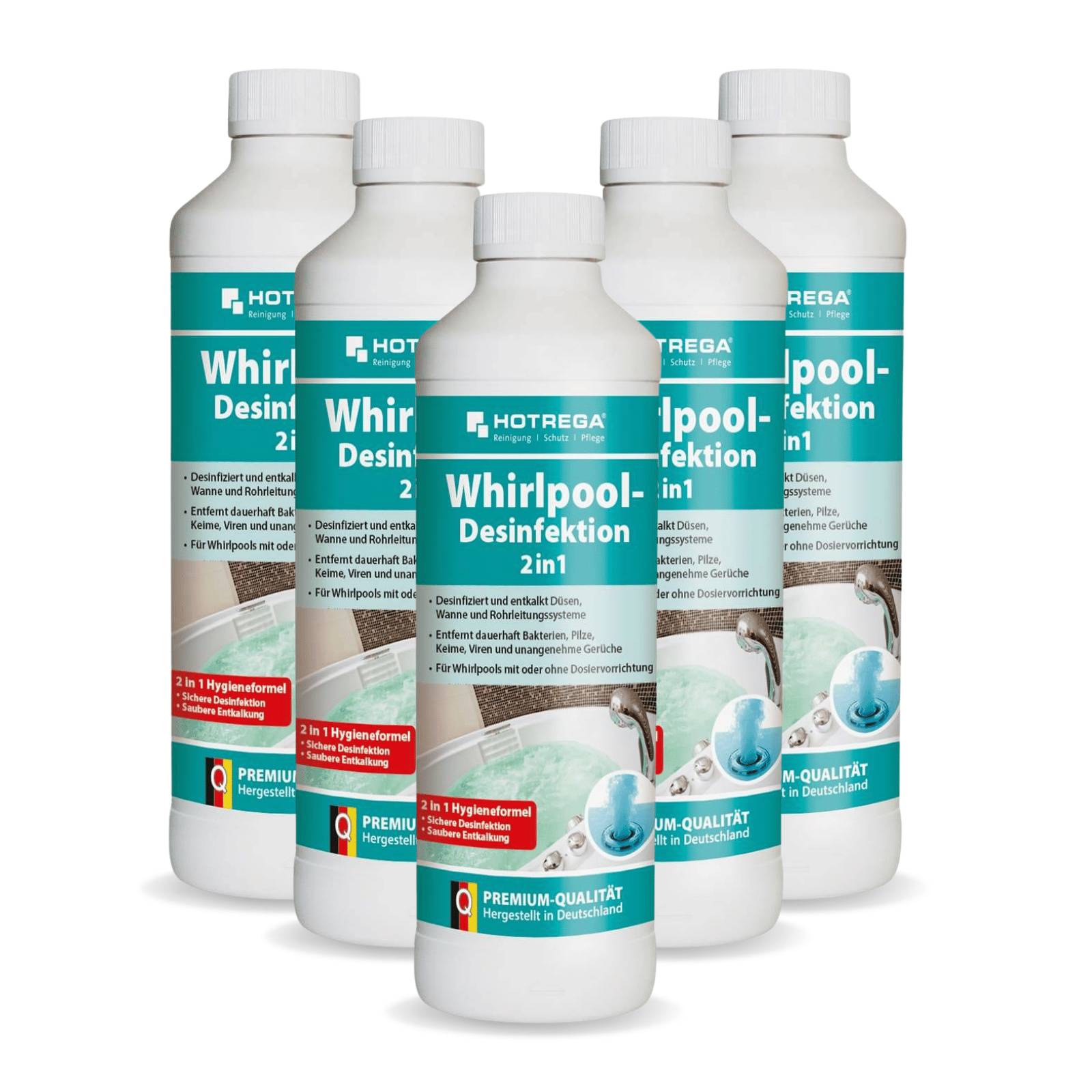 HOTREGA Whirlpool Desinfektion 2in1 Konzentrat Sets - Menge:5