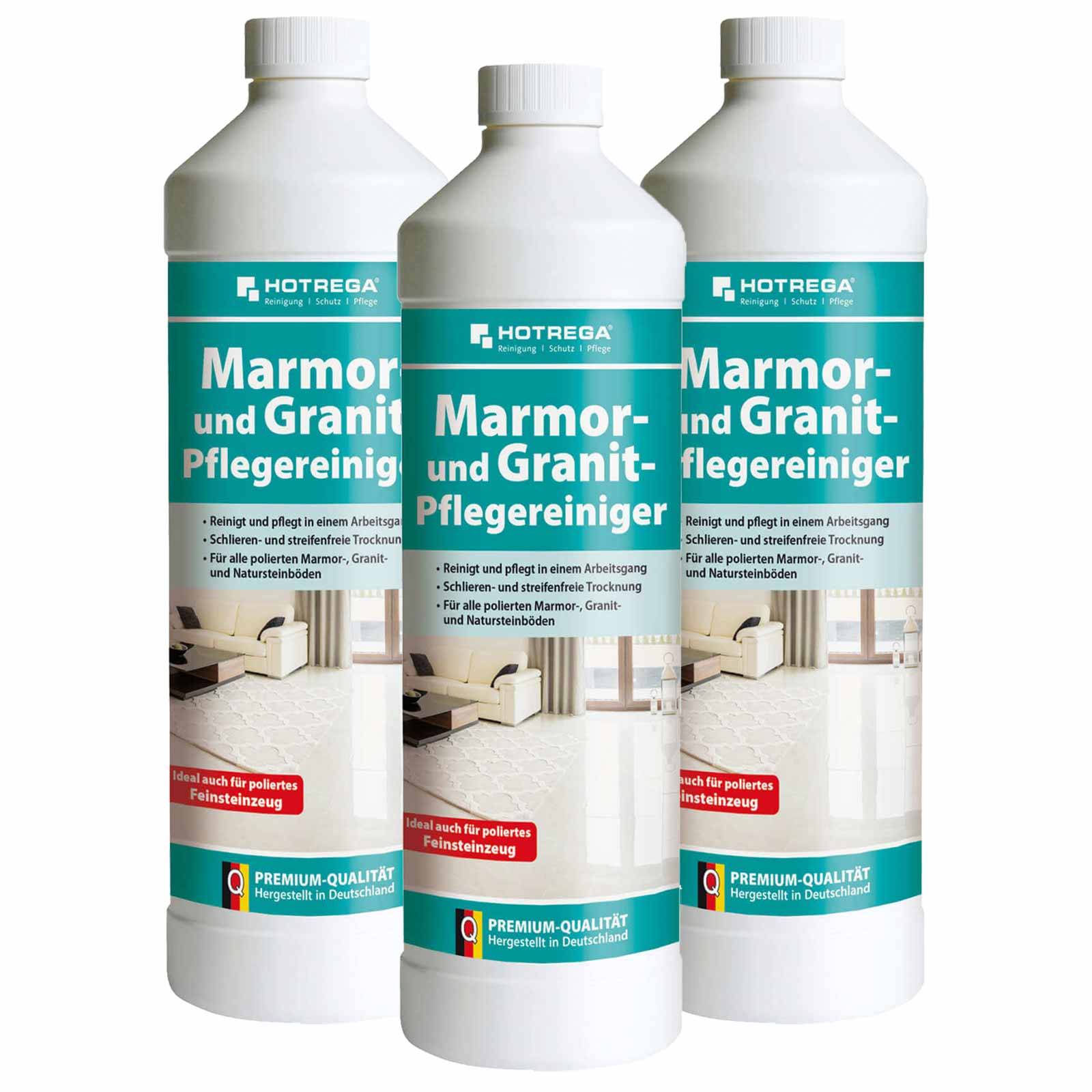 HOTREGA Marmor und Granit Pflegereiniger Konzentrat Sets - Menge:3