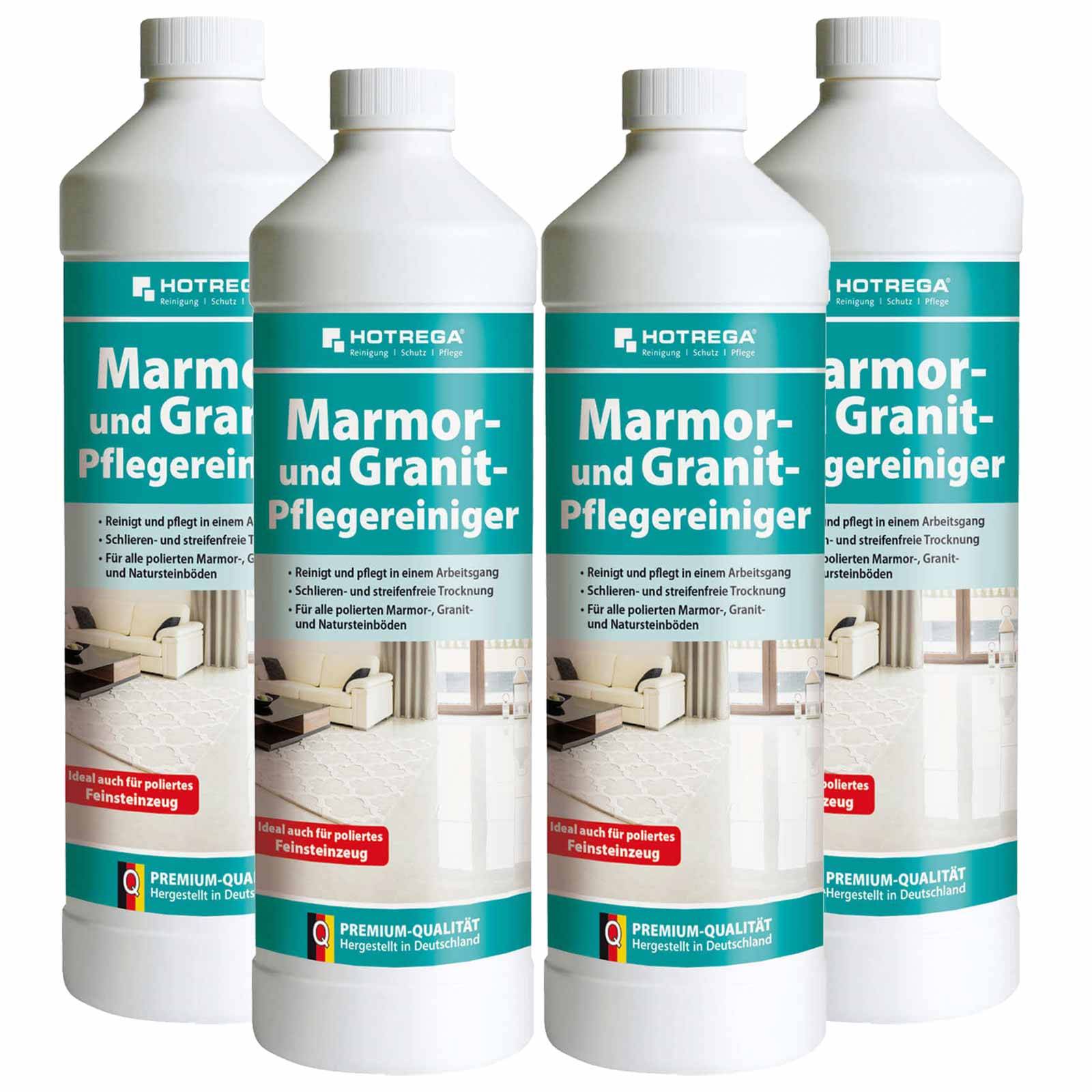 HOTREGA Marmor und Granit Pflegereiniger Konzentrat Sets - Menge:4