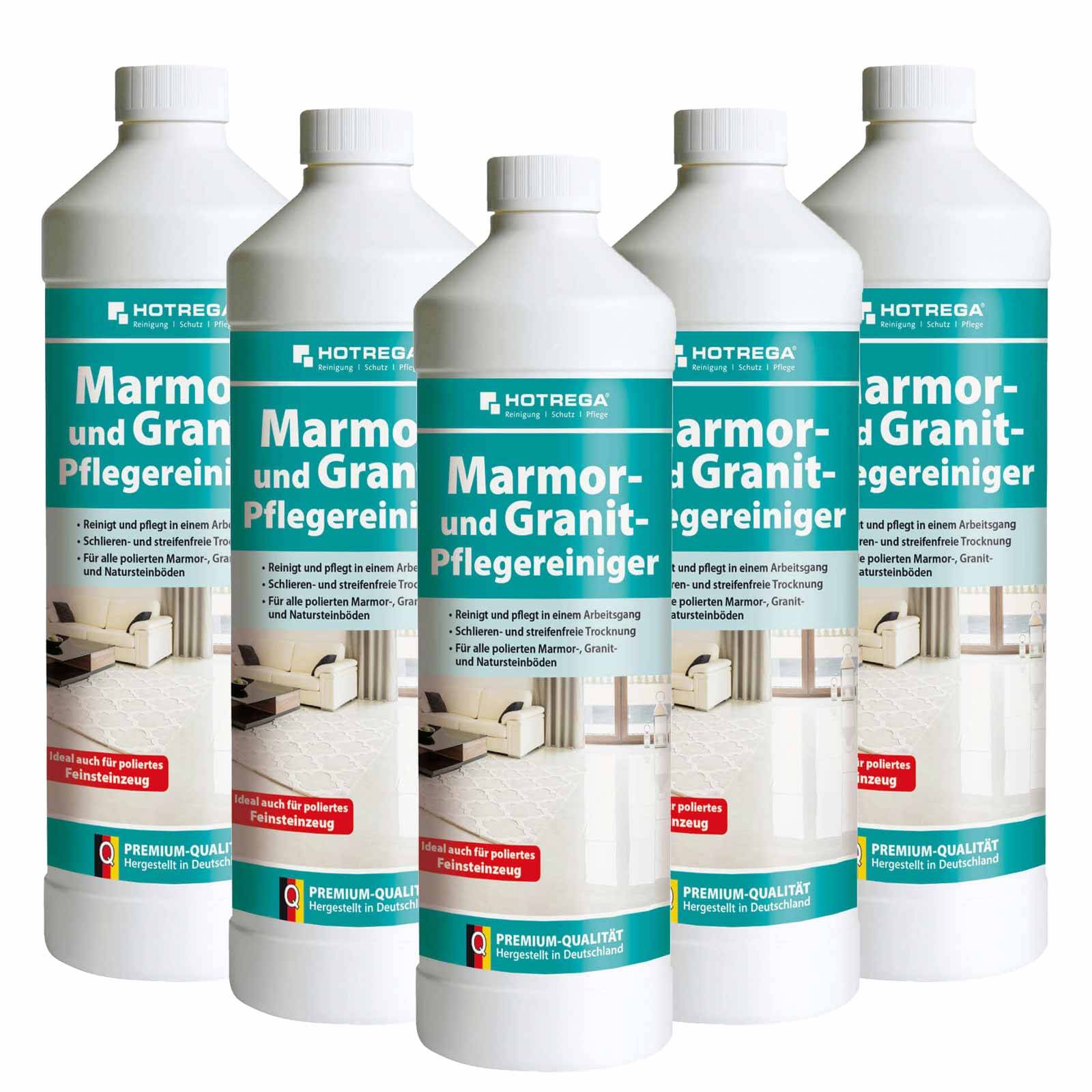 HOTREGA Marmor und Granit Pflegereiniger Konzentrat Sets - Menge:5