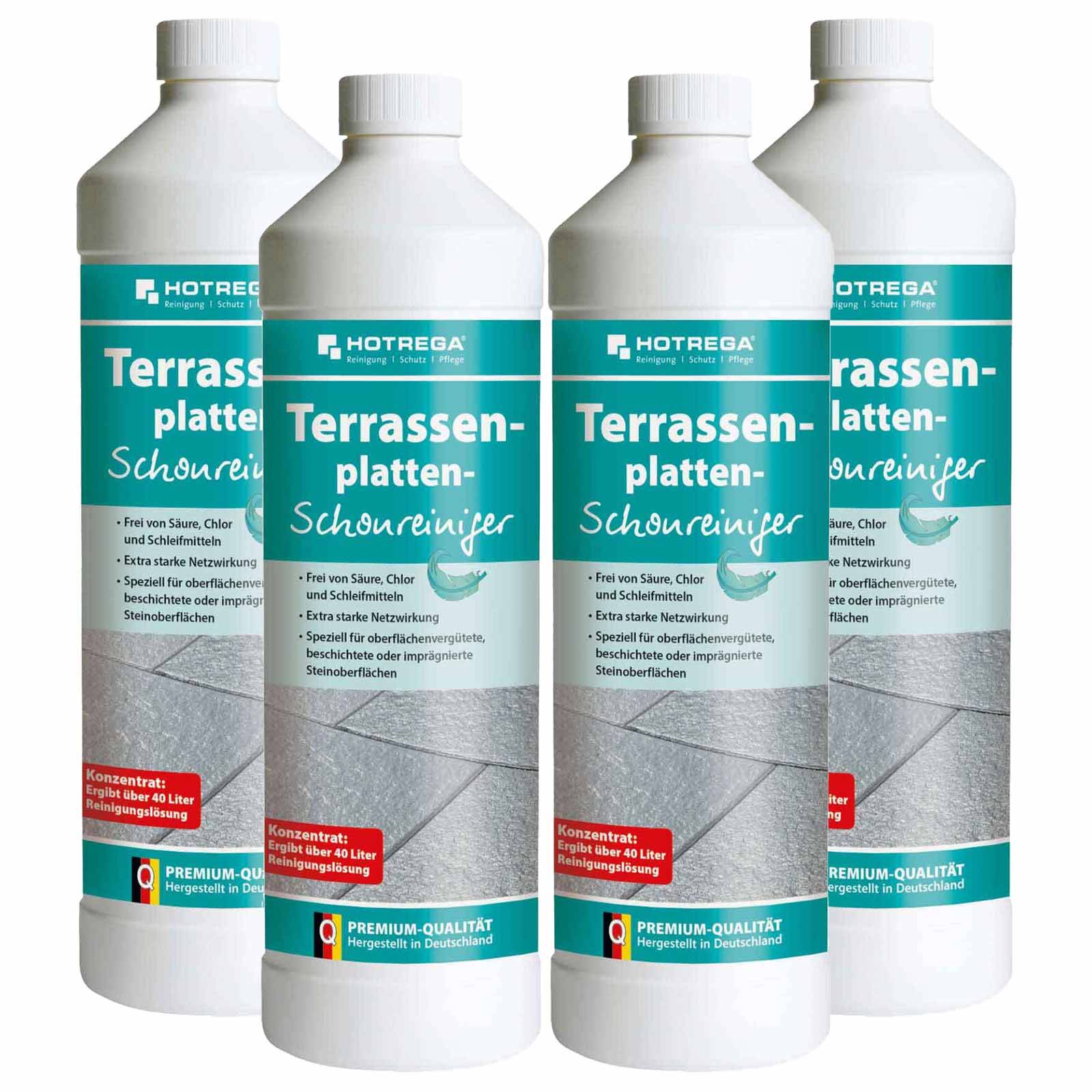 HOTREGA Terrassenplatten Schonreiniger Konzentrat Sets - Menge:4