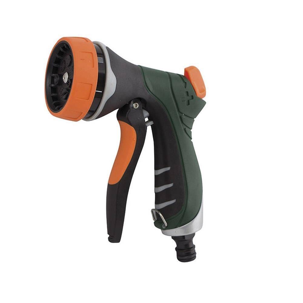 Siena Garden 399-863 Multifunktionsbrause 7-fach verstellbar, schwarz/orange