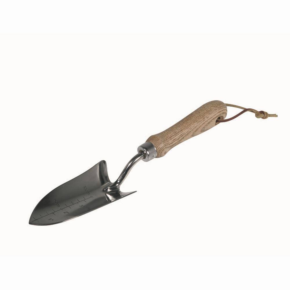 Siena Garden 603121 ClassicLine Pflanzkelle mit Skalierung,ED+Holzgriff, natur