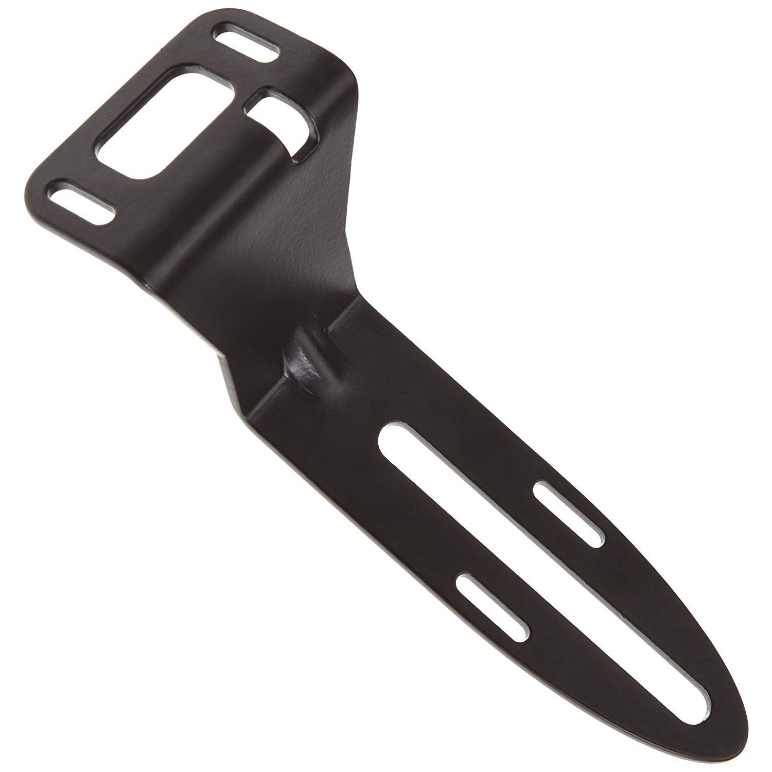 Racktime 70150 Kennzeichenhalter Edelstahl für schnelle Pedelecs 30° Winkel, schwarz (1 Stück)