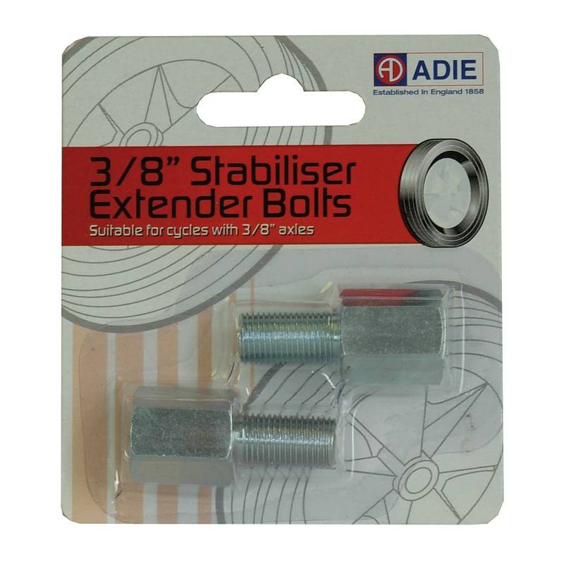 Weldtite 07327 Bolzen 3/8" Achsverlängerung für Stützradmontage (1 Paar)
