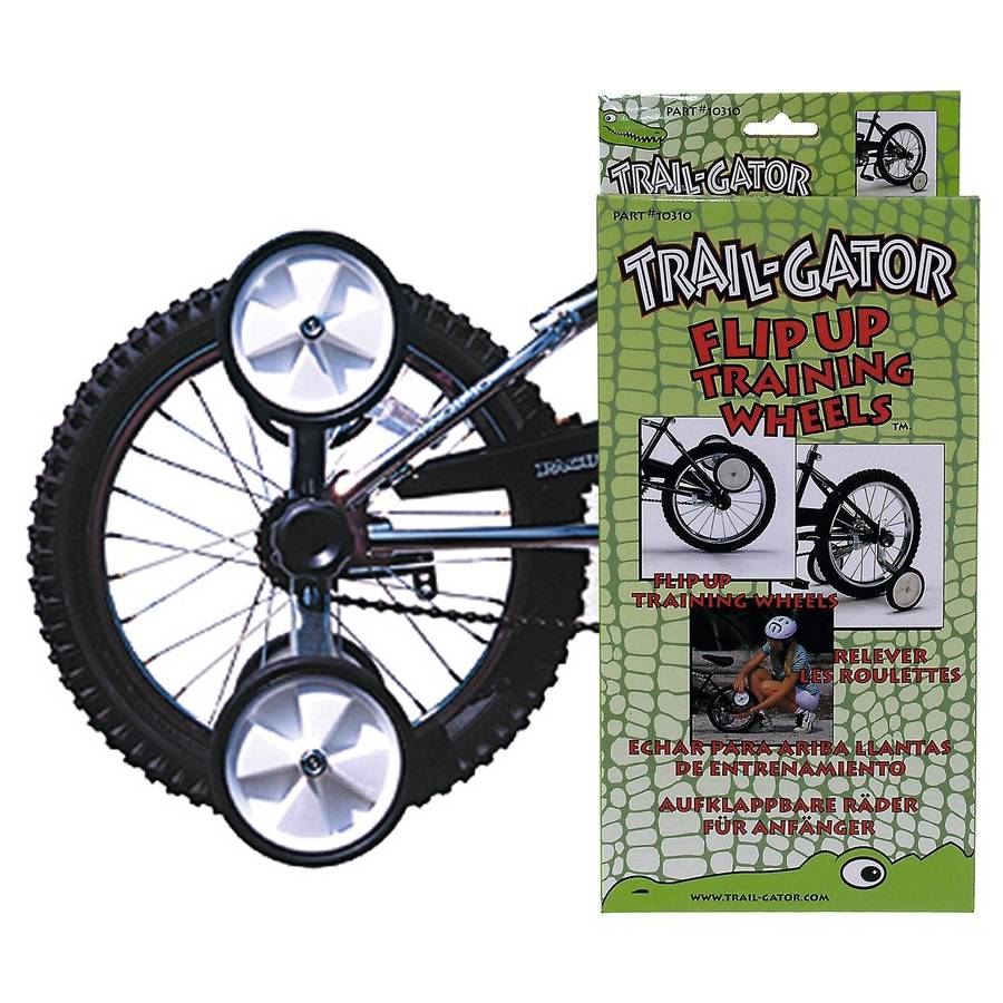 Trail-Gator 439985 (10310) Stützräder Flip Up 12"-20", hochklappbar, für Tandemstange, weiß/schwarz
