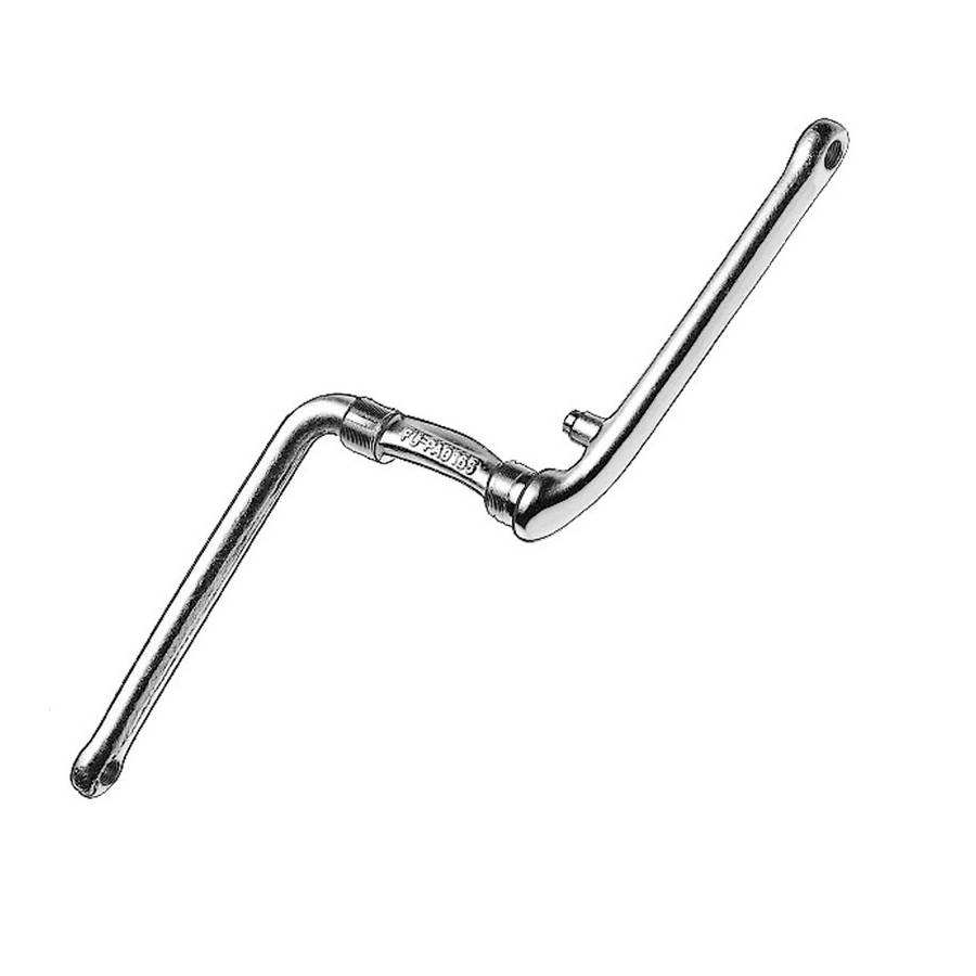 BMX-Kurbel Stahl "One Piece Crank", 170mm, Hi-Ten, silber (1 Set)