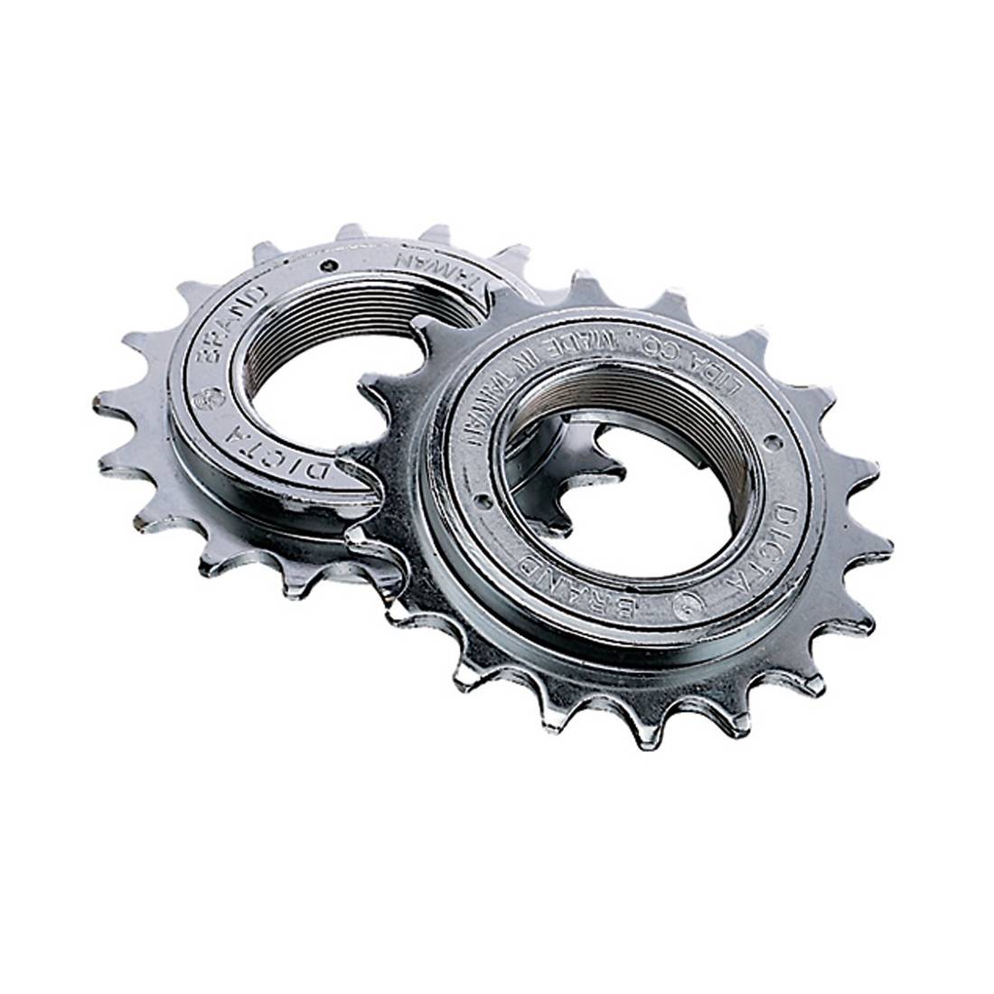 Freilauf-Schraubzahnkranz 1/2 x 3/32 Single Speed 16 Zähne, silber