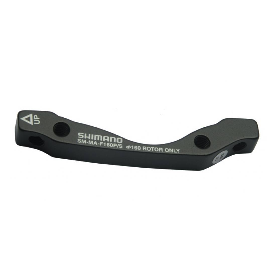 SHIMANO ISMMAF160PSA Adapter für PM-Bremse/IS-Gabel VR, für 160mm, für "XTR/Deore XT/LX" BR-M966/765/585, schwarz