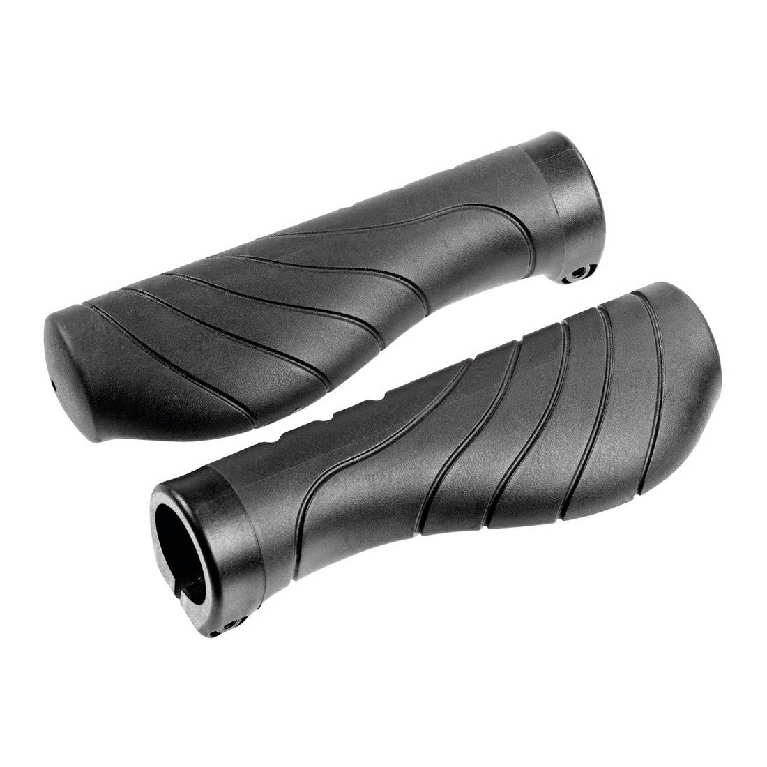 ergotec 61610001 MTB / ATB Schraub-Griffe "Kyoto", Kraton und Gel, 133 mm, Ø 22 mm, schwarz (1 Paar)