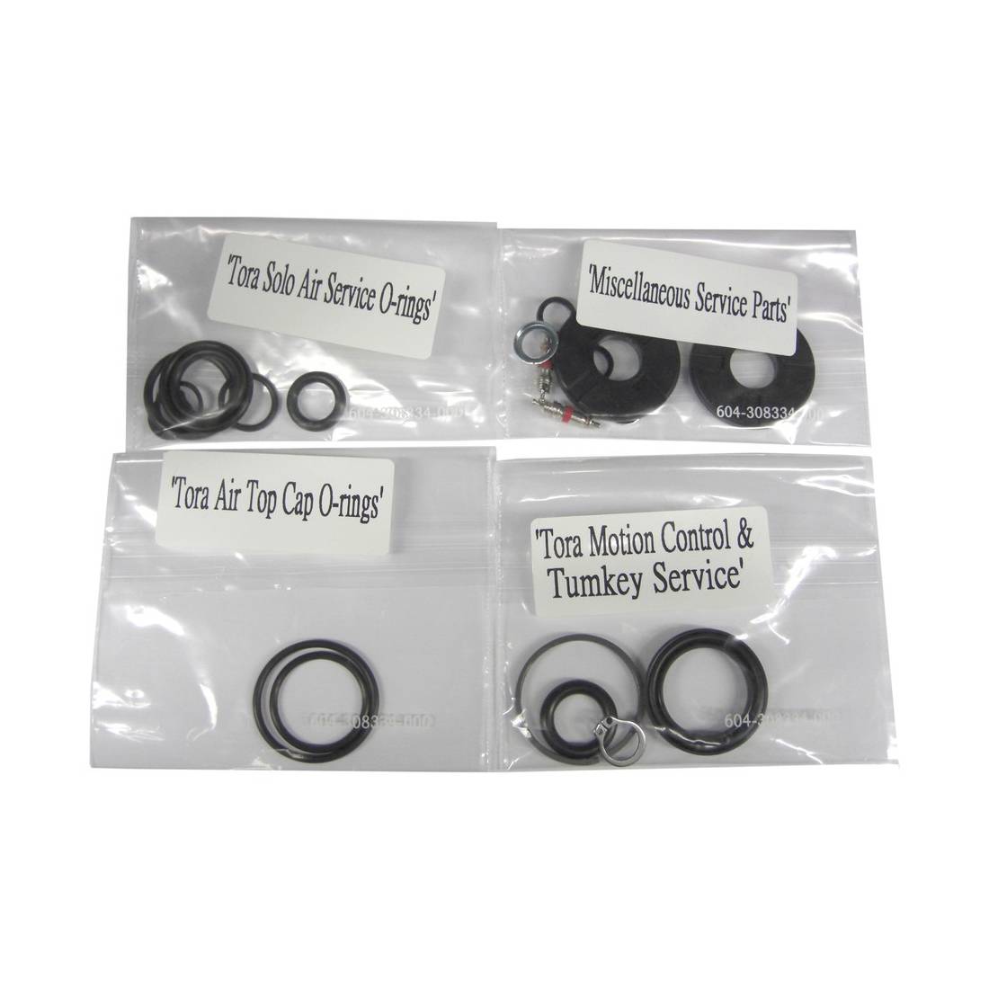 RockShox 11.4310.706.000 Tora 07 289/302 Service Kit, schwarz/grau (1 Set)
