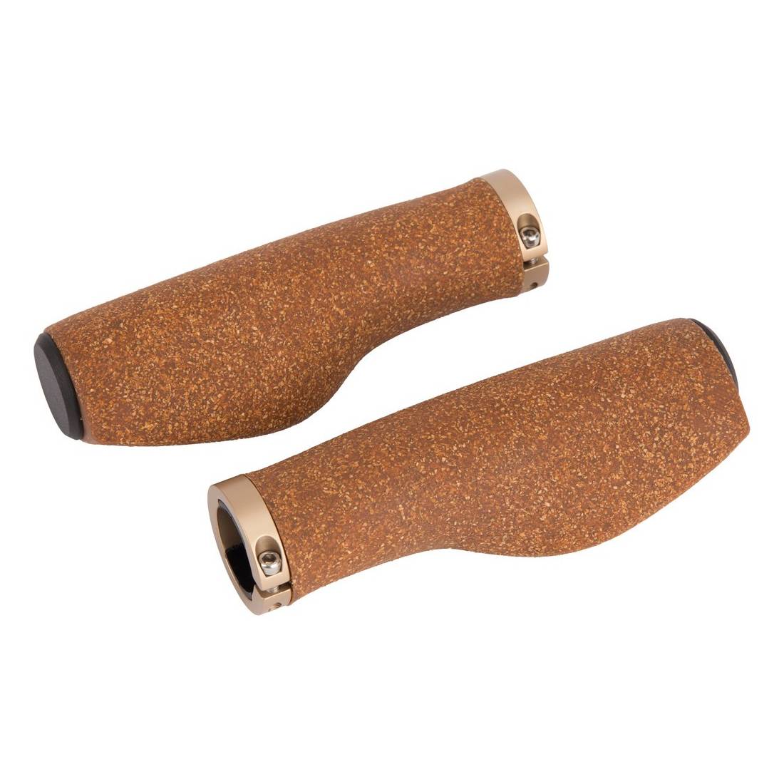 ergotec 61612001 MTB / ATB Schraub-Griffe "Kyoto", Kork, 130 mm, Ø 22 mm, natur (1 Paar)