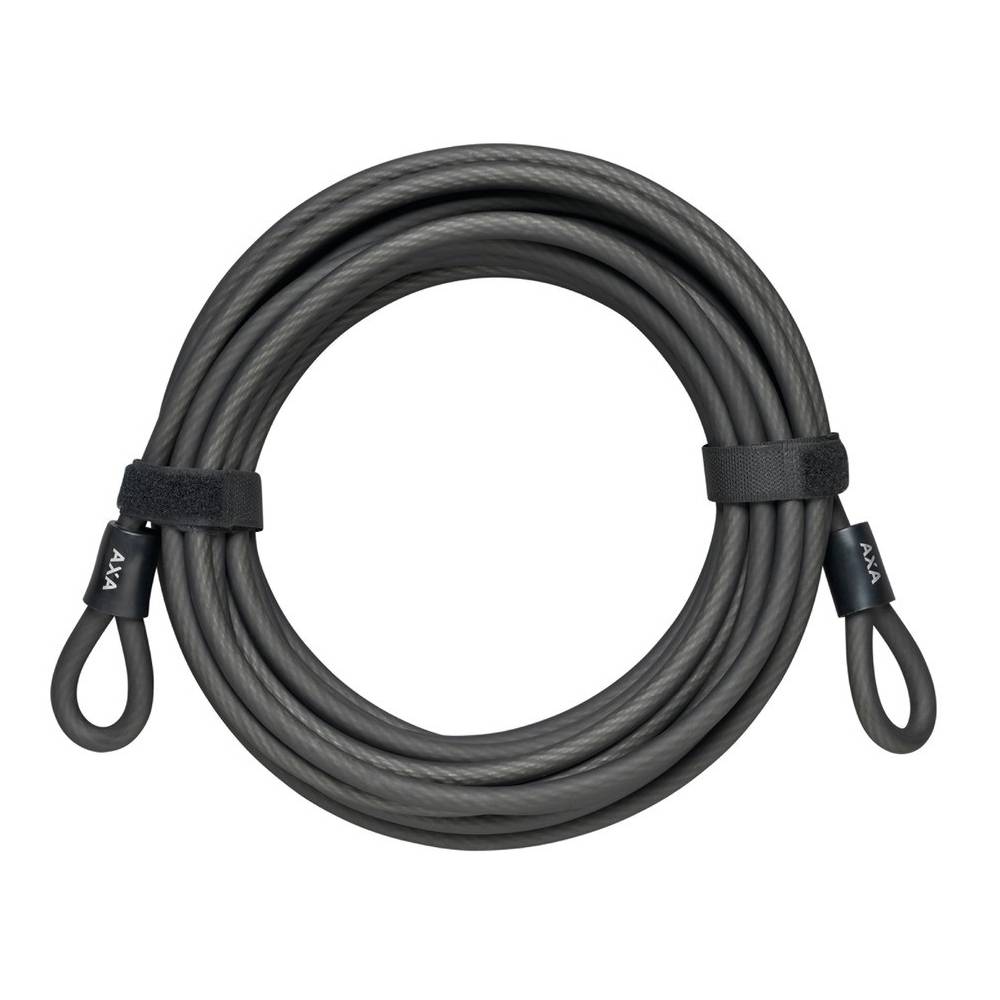 AXA 59900002SC Schlaufenkabel Länge 10 Meter, Ø10mm, schwarz