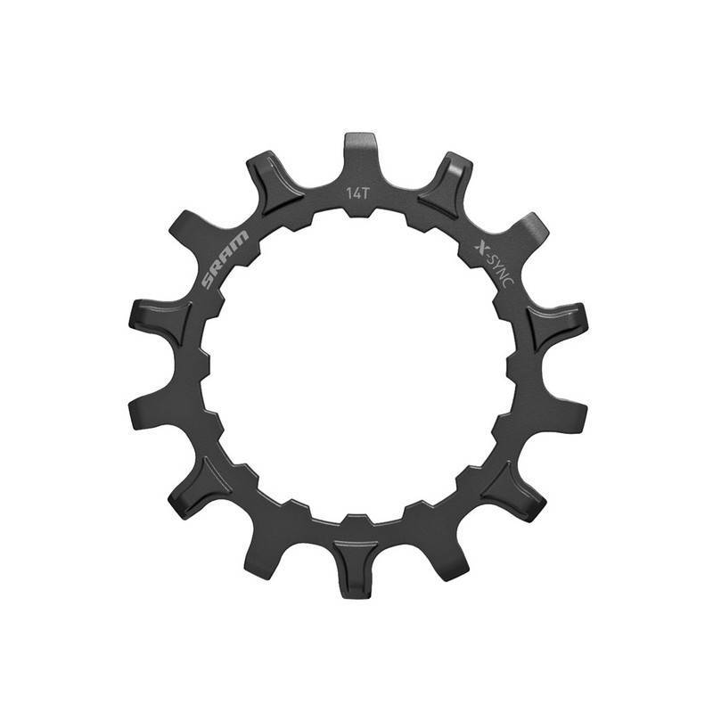 SRAM 00.6218.007.000 KettenblattX-Sync für Bosch Motors 14 Zähne, Stahl,Direct Mount, schwarz