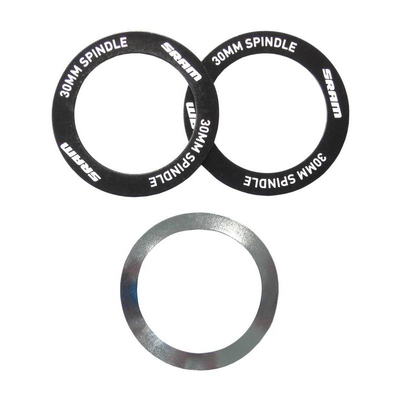 SRAM 11.6415.007.020 Bottom Bracket Shield and Wave Washer Assembly, BB30 Bearing, schwarz