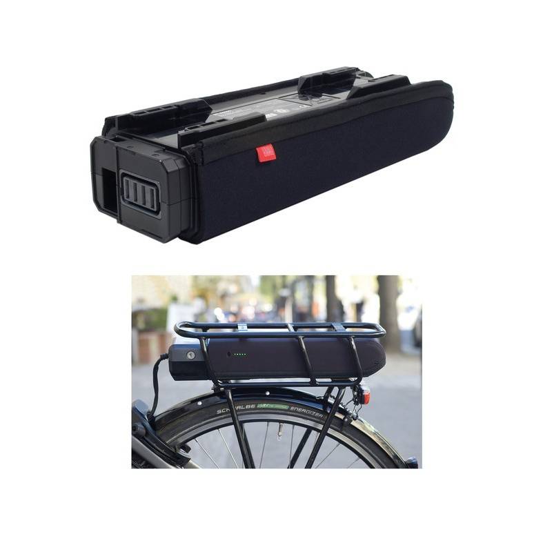 FAHRER AKC-S-G Akkuschutz E-Bike für Shimano Steps E6000 Gepäckträgerakku, schwarz