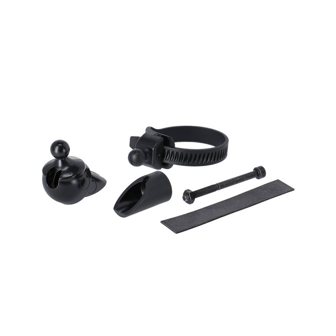 Busch & Müller Befestigungssystem CycleStar Innenlenkerbef.ca17mm+ Lenkeschelle, schwarz