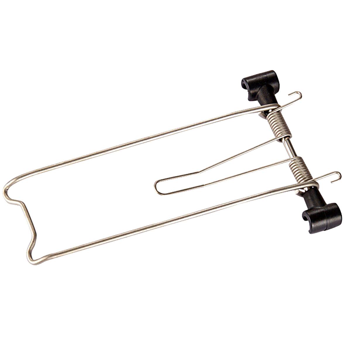 Racktime Federklappe Clampit Edelstahl für Standit, Addit, Foldit, Tourit,Topit, silber