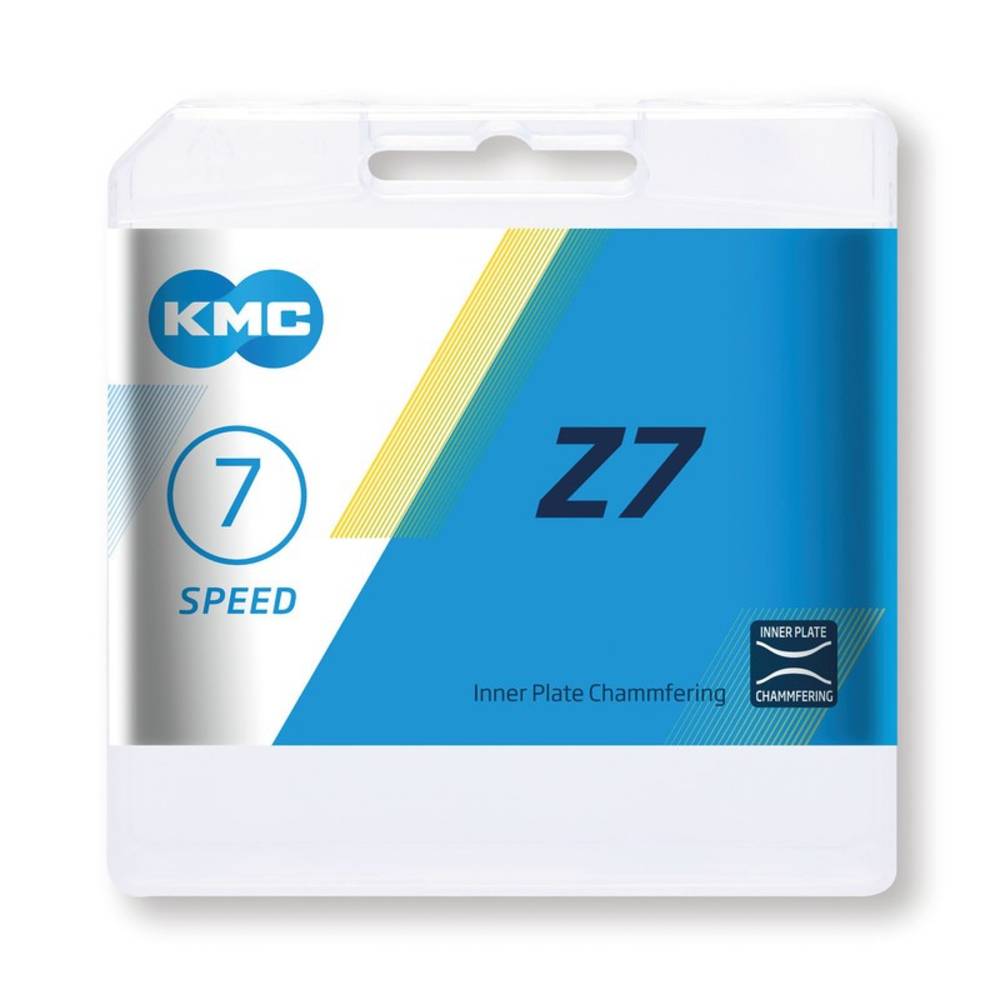 KMC Schaltungskette Z7, 1/2" x 3/32", 114 Glieder, 7,3mm, 6/7-fach, grau/braun