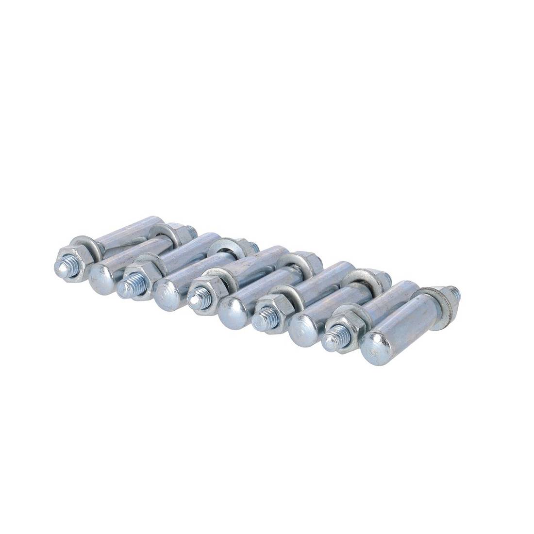 Fix Nippel Kurbelkeil 9,5 mm kurze Fläche, silber (10er Pack)
