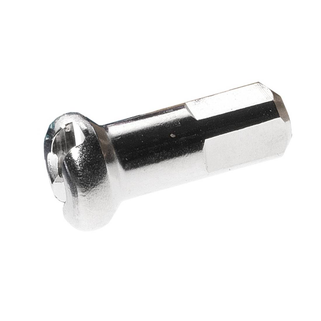 DT Swiss Alu-Nippel M 2X12 mit Rundkopf, silber (100er Pack)