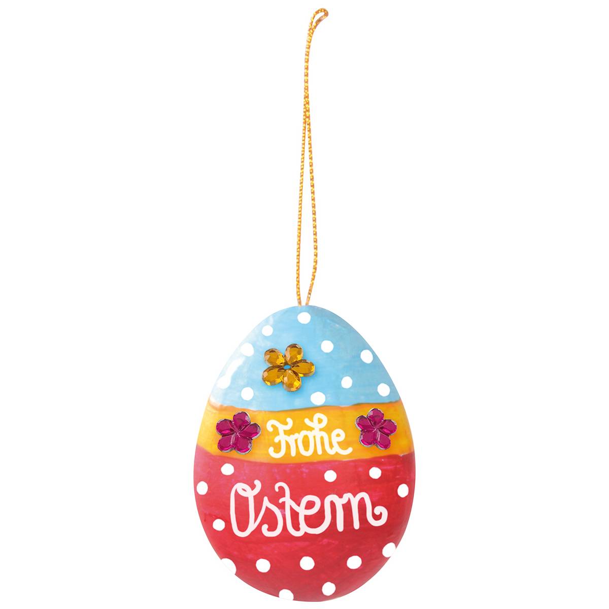 EDUPLAY 210264 Karton-Eier mit Aufhänger, 6 x 4 cm, natur, 10-teilig (1 Set)