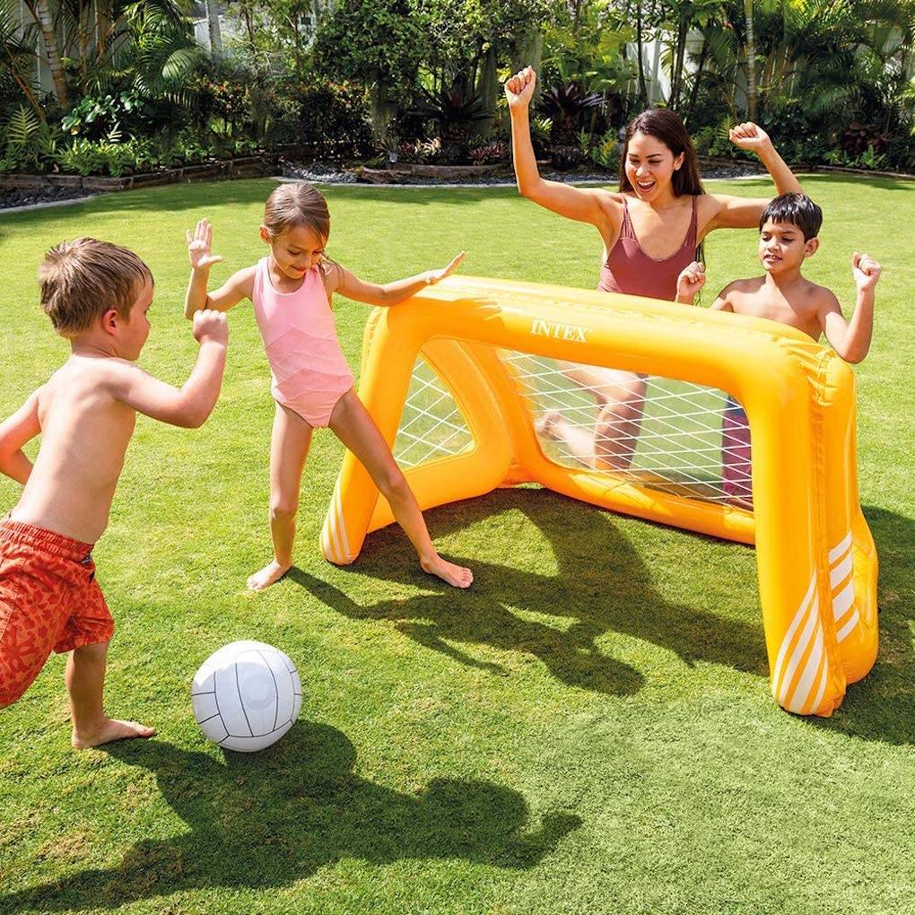 INTEX Poolgame 3er Set - Fun Goals + Volleyball + Floating Hoops inkl. Ball