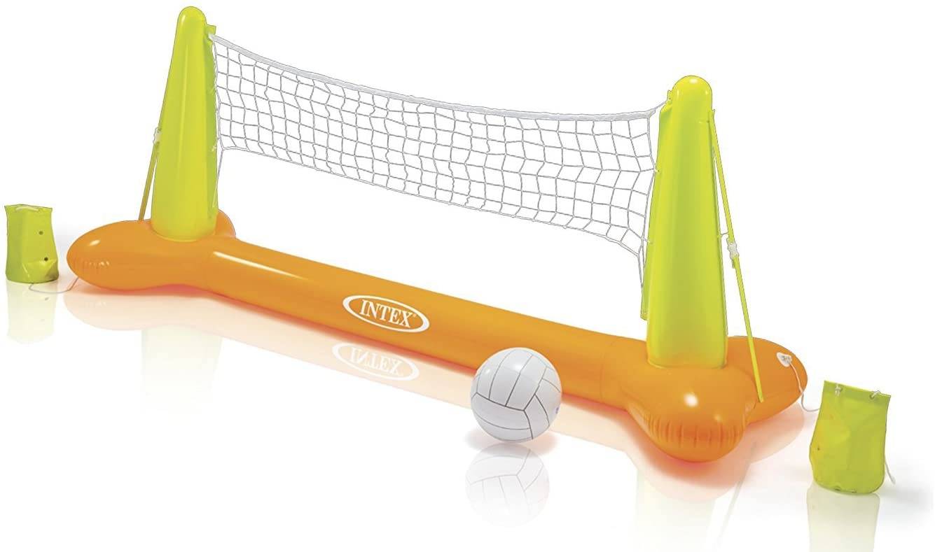 INTEX Poolgame 3er Set - Fun Goals + Volleyball + Floating Hoops inkl. Ball