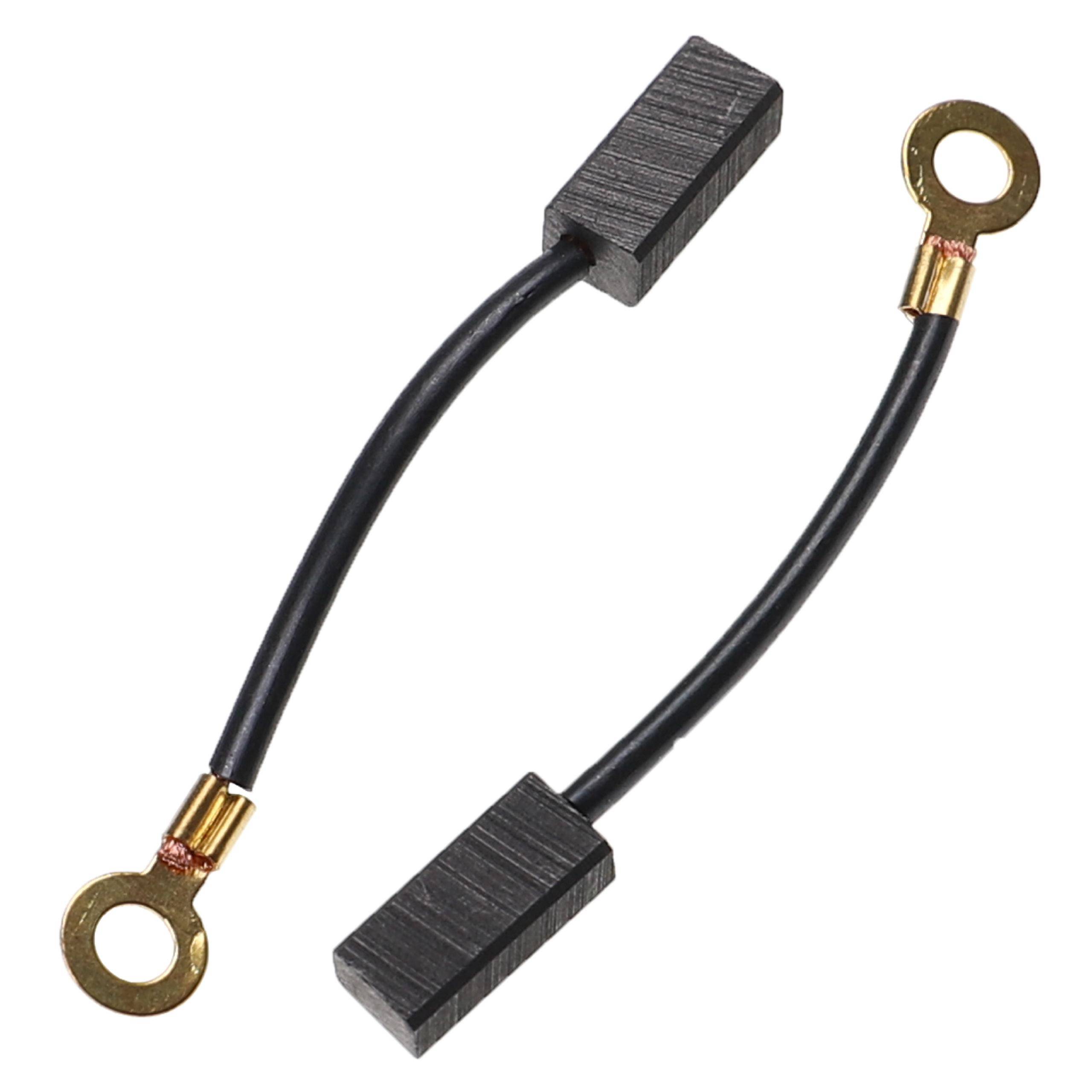vhbw 2x Kohlebürste Motorkohle Schleifkohle 6,3 x 5 x 14mm kompatibel mit Fein MSH 636 Elektrowerkzeug / Trennschleifer / Stichsäge