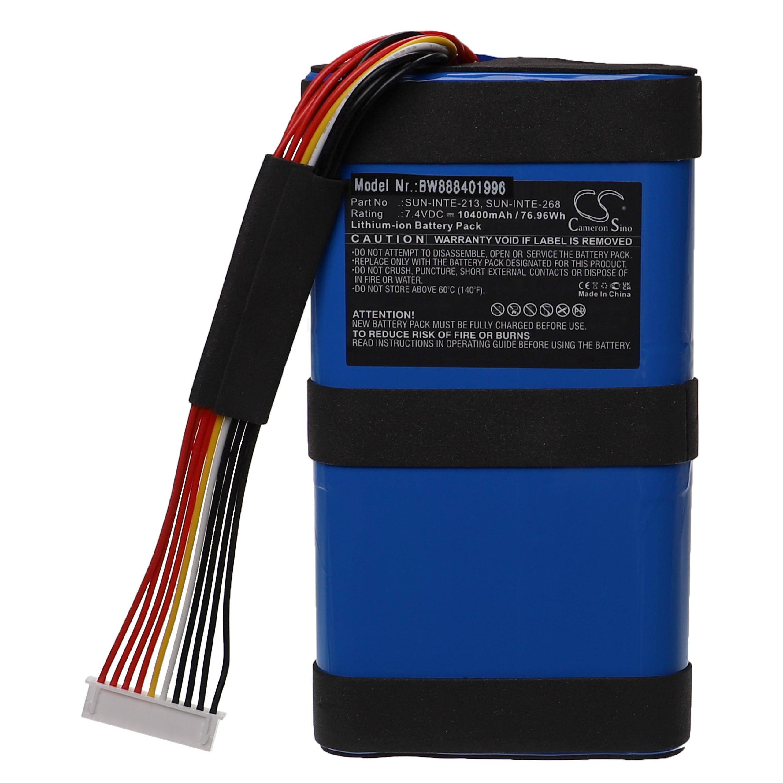 vhbw Akku kompatibel mit JBL ICA068GA, BOOMBOX 3, Boombox 2 Lautsprecher Boxen Speaker (10400 mAh, 7,4 V, Li-Ion)