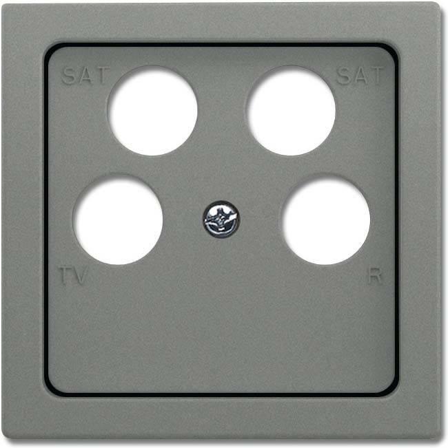 Busch-Jaeger Zentralscheibe gr/metal 1743/10-04-803