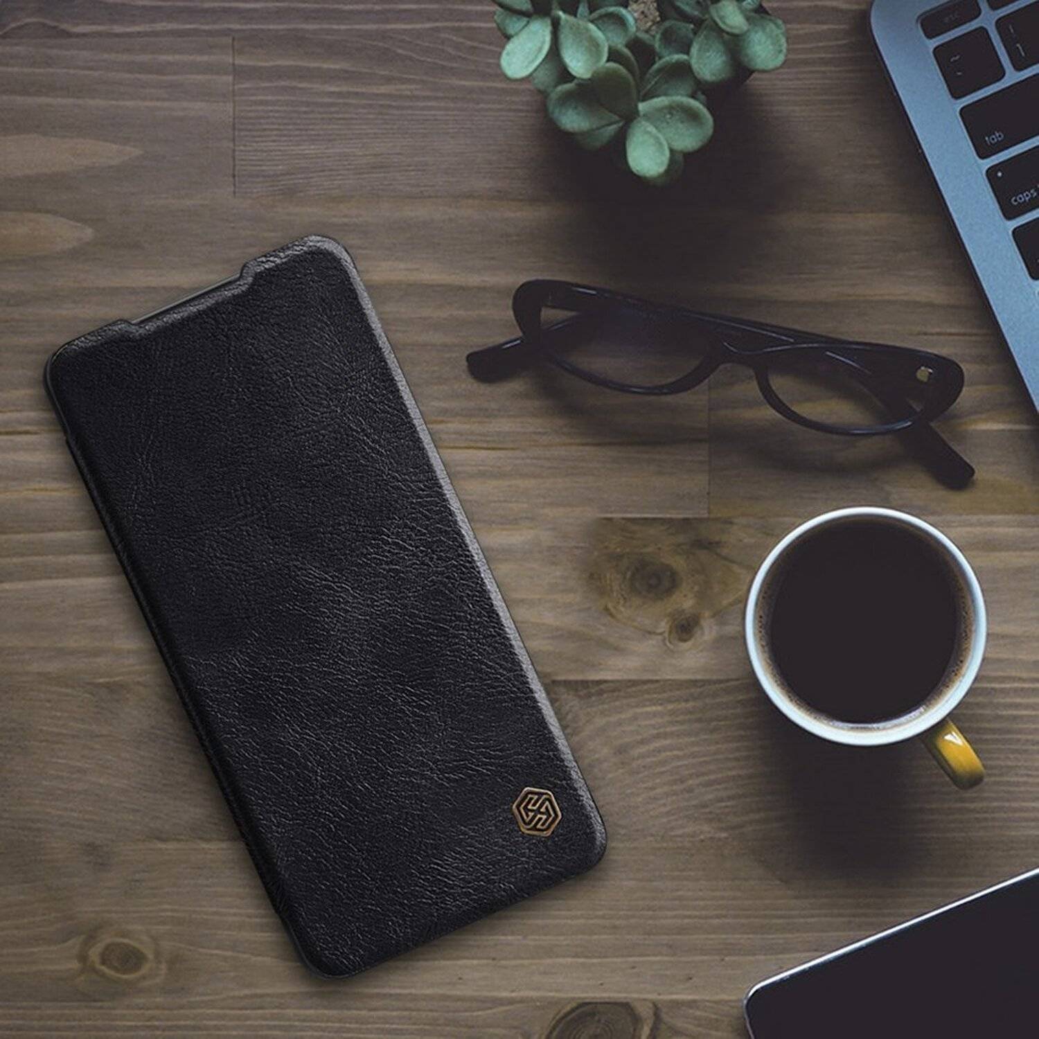 Nilkin Qin ECHT LEDER Flip Klapp Handytasche Handyhülle Buch Tasche kompatibel mit Xiaomi Mi 11 Pro