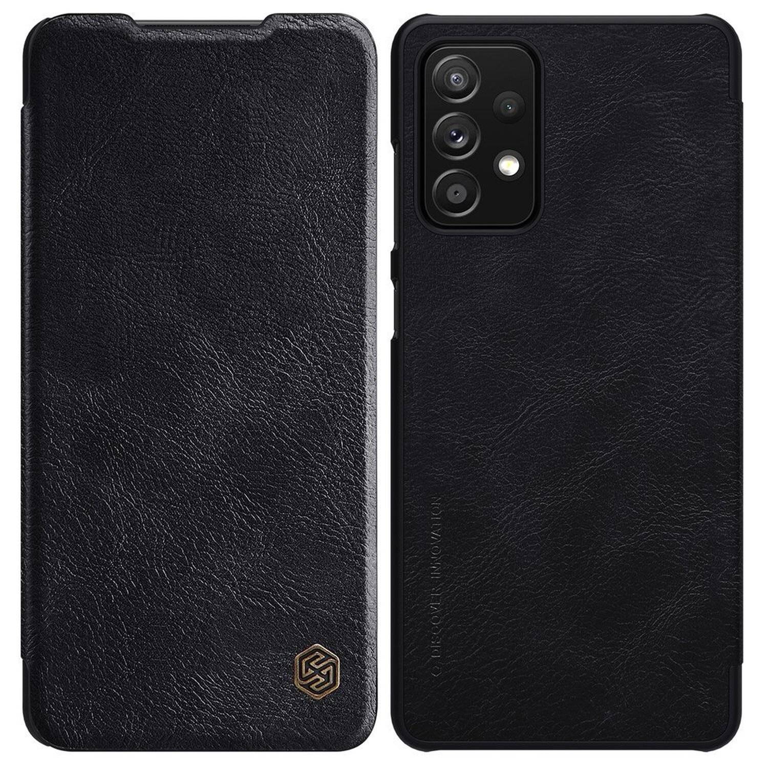 Nilkin Qin ECHT LEDER Flip Klapp Handytasche Handyhülle Buch Tasche kompatibel mit Xiaomi Redmi Note 11 Pro Max