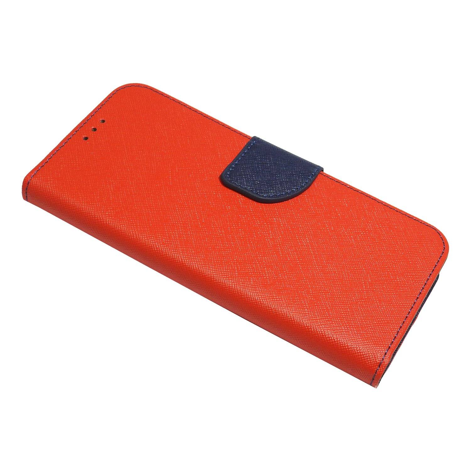Buch Tasche "Fancy" für SAMSUNG GALAXY A53 5G Handy Hülle Etui Schutzhülle mit Standfunktion, Kartenfach Rot-Blau