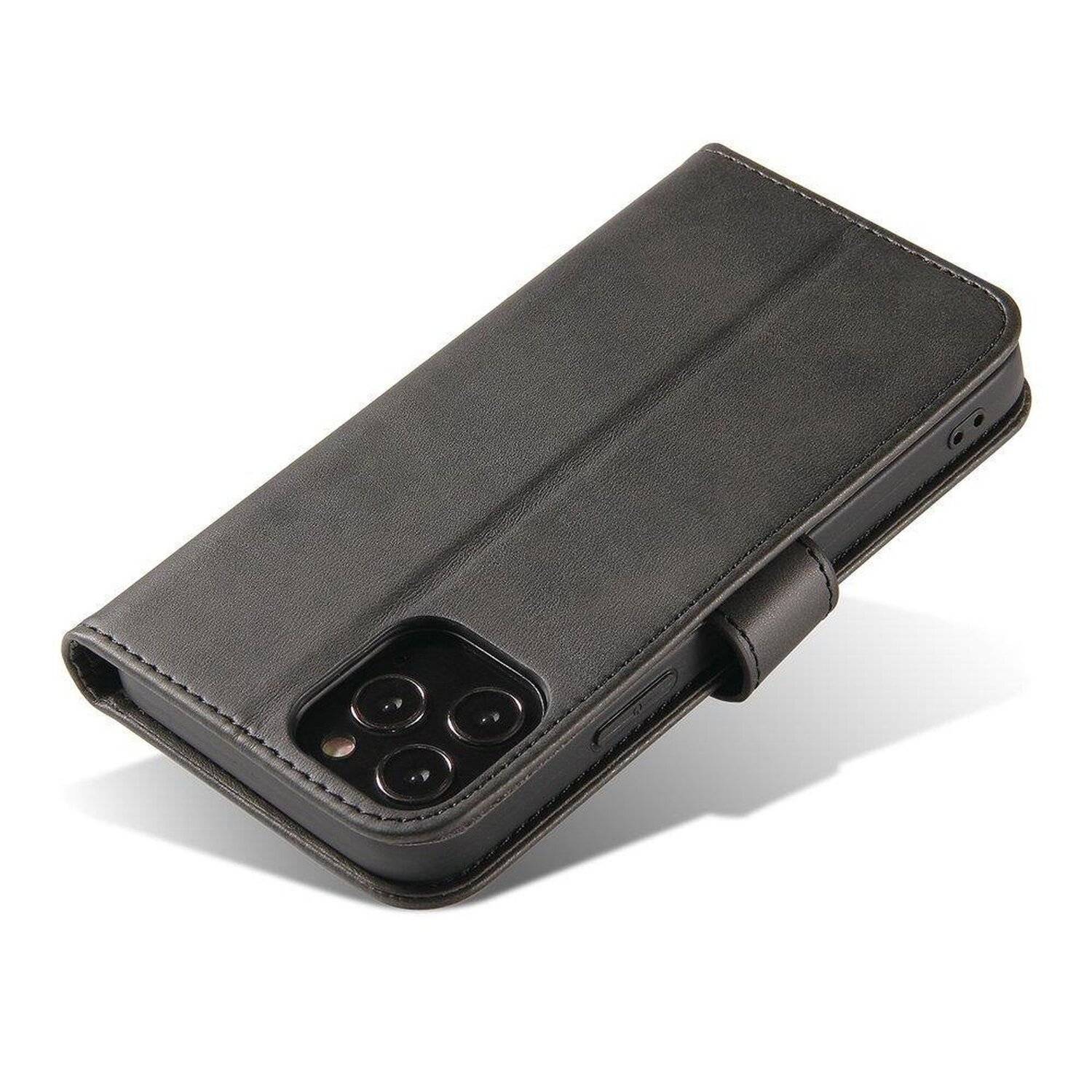 Premium Magnet Case Buch Tasche Schutzhülle aufklappbare Hülle Standfunktion Zubehör für Honor Magic3 Schwarz